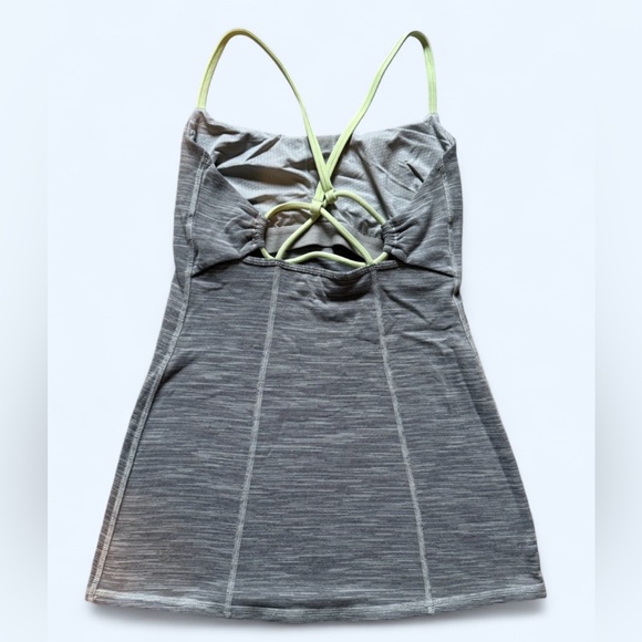 lululemon athletica Tops - Lululemon gray and green stray tank top size 4